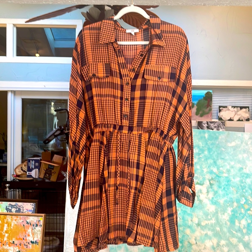 Fu Fall Plaid Dress! Great with boots & a scarf!!!